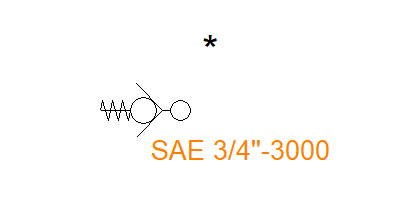 RVSAE3/6DS-34 (SAE 3/4"-3000psi)